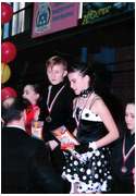 Награждение победителей турнира "Версия - 2008"- С.Захаренко и В. Колпаковой.